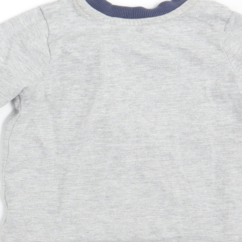 George Boys Grey Basic T-Shirt Size 6-9 Months