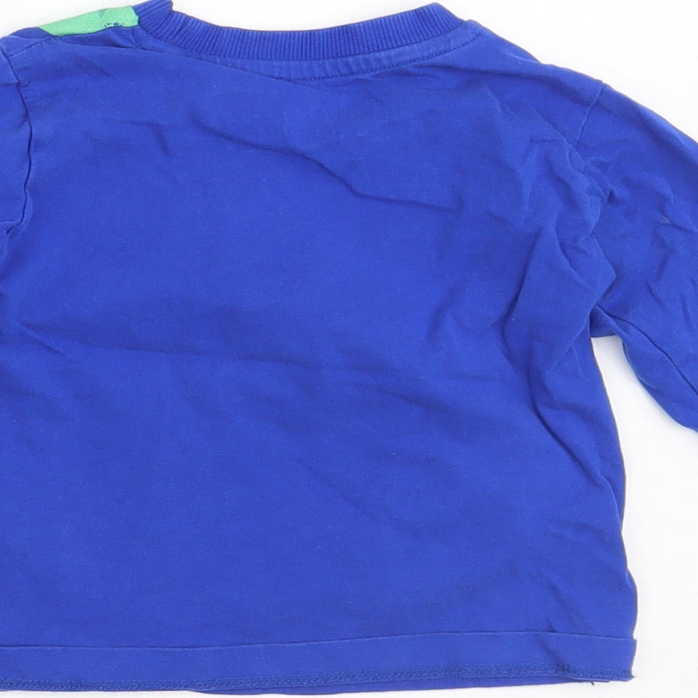 Bluezoo Boys Blue Basic T-Shirt Size 12-18 Months