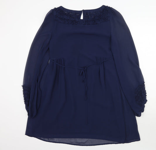 Warehouse Womens Blue A-Line Size 12