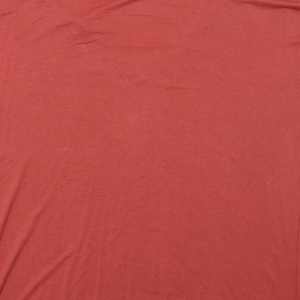 Peacocs Womens Pink Basic T-Shirt Size 12