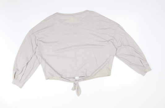 H&M Womens Grey Basic T-Shirt Size L
