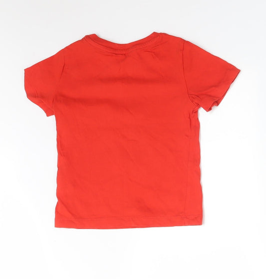 H&M Girls Red Basic T-Shirt Size 3-4 Years - BOAT