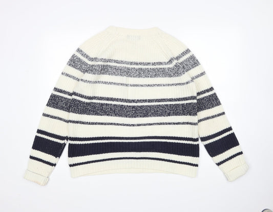 Originals Knitwear Womens Multicoloured Striped Pullover Jumper Size M
