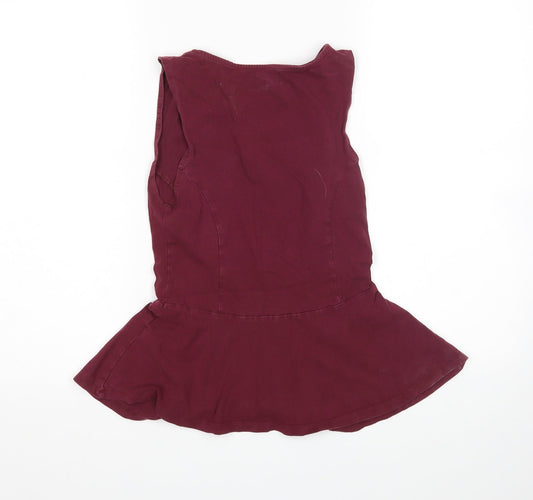 New Look Womens Purple Basic Tank Size 10