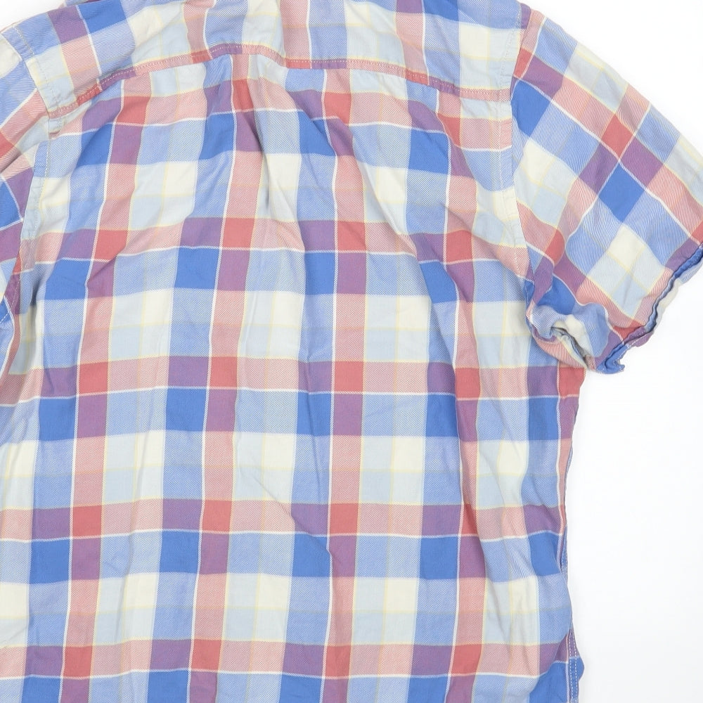 George Mens Multicoloured Check Button-Up Size XL