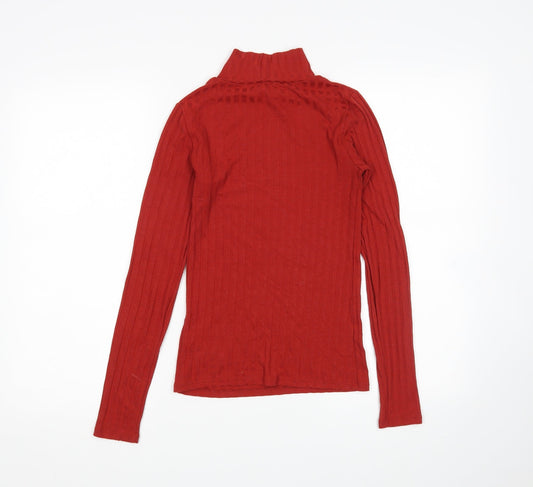 Topshop Womens Red Pullover Jumper Size 6