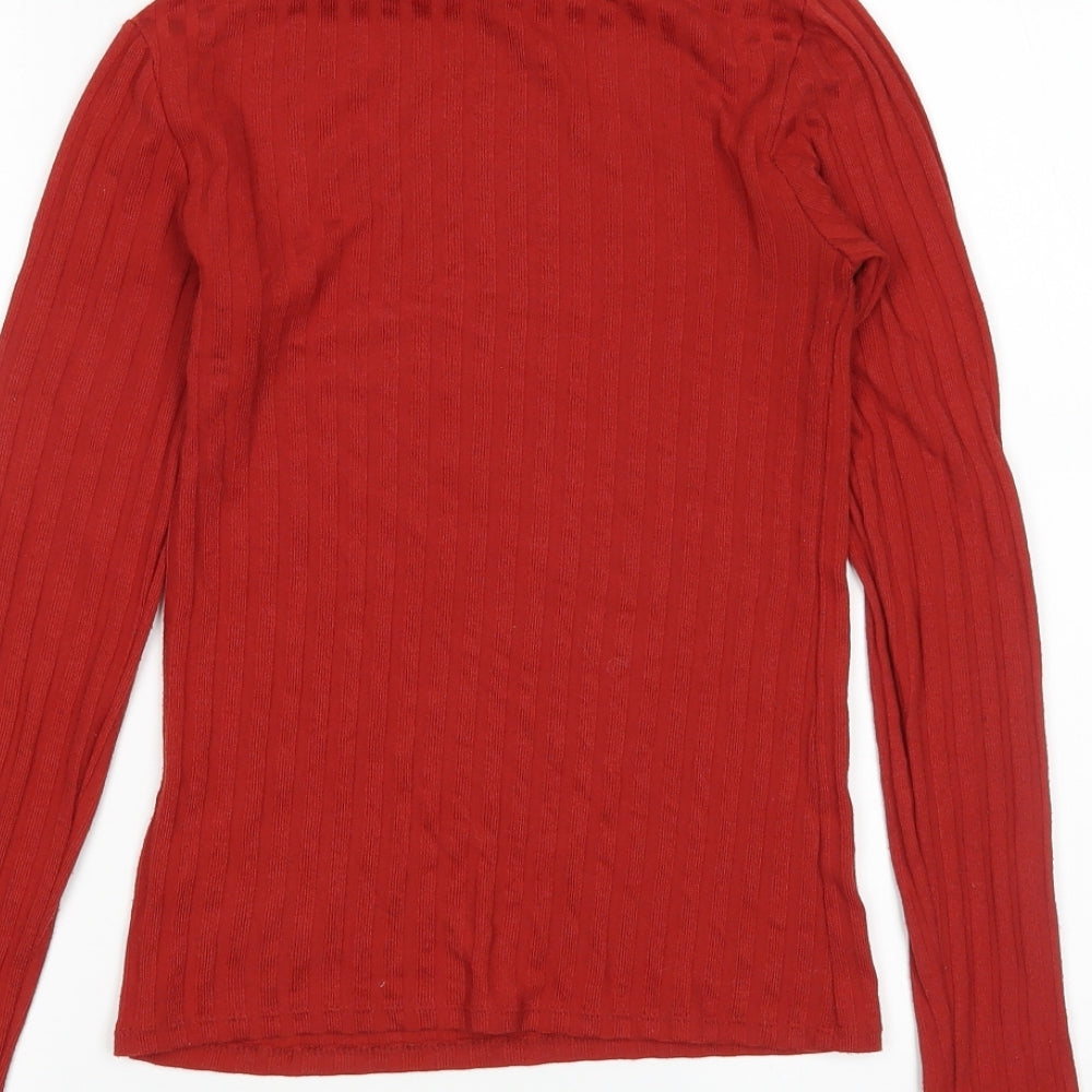 Topshop Womens Red Pullover Jumper Size 6