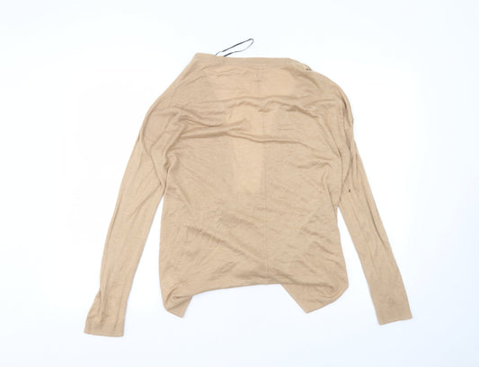 H&M Womens Beige Cardigan Jumper Size S