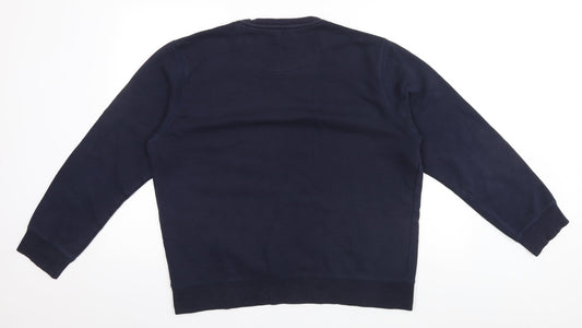 Easy Mens Blue Pullover Jumper Size XL