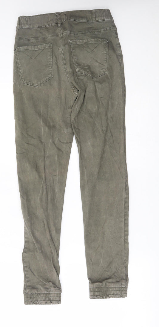 sinsay Womens Green Skinny Jeans Size M L27 in - elastic cuffs