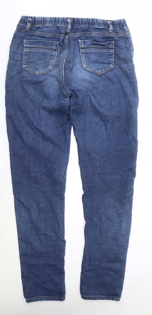 Preworn Womens Blue Straight Jeans Size 14 L30 in