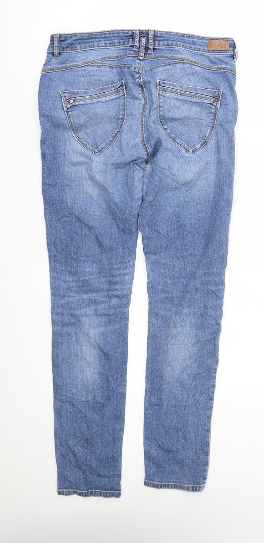 charles vogele Womens Blue Straight Jeans Size 32 in L30 in