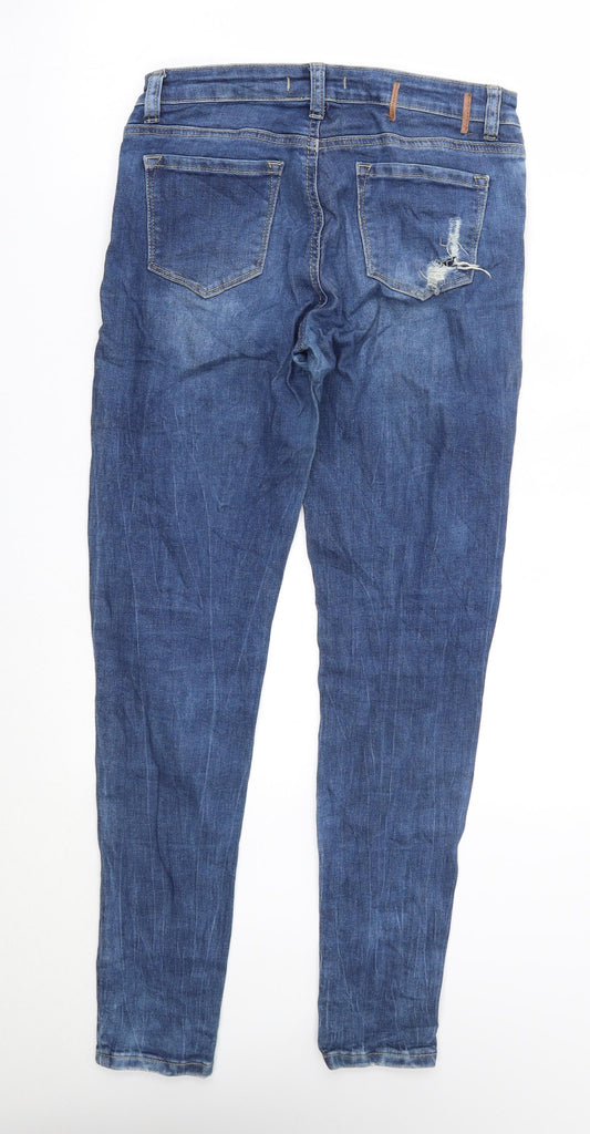 TALLY WEiJL Womens Blue Skinny Jeans Size 8 L28 in