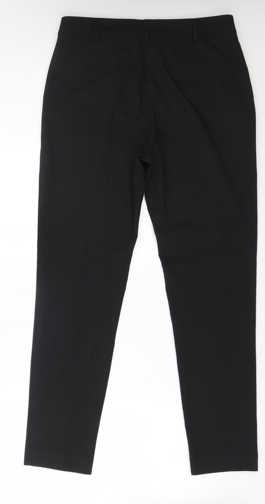 NEXT Womens Black Trousers Size 12 L28 in