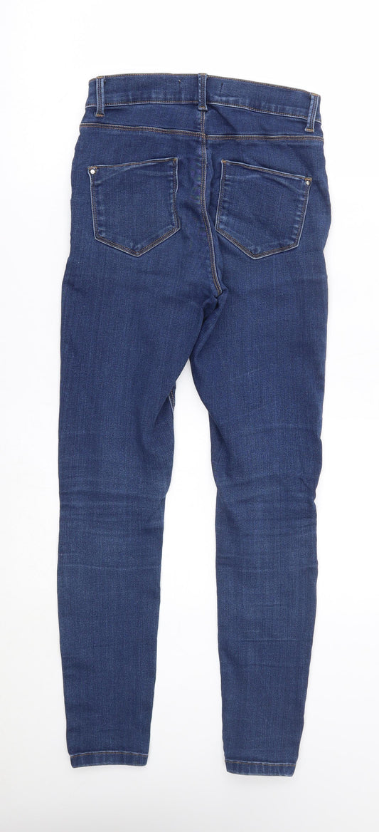 Dorothy Perkins Womens Blue Skinny Jeans Size 8 L27 in