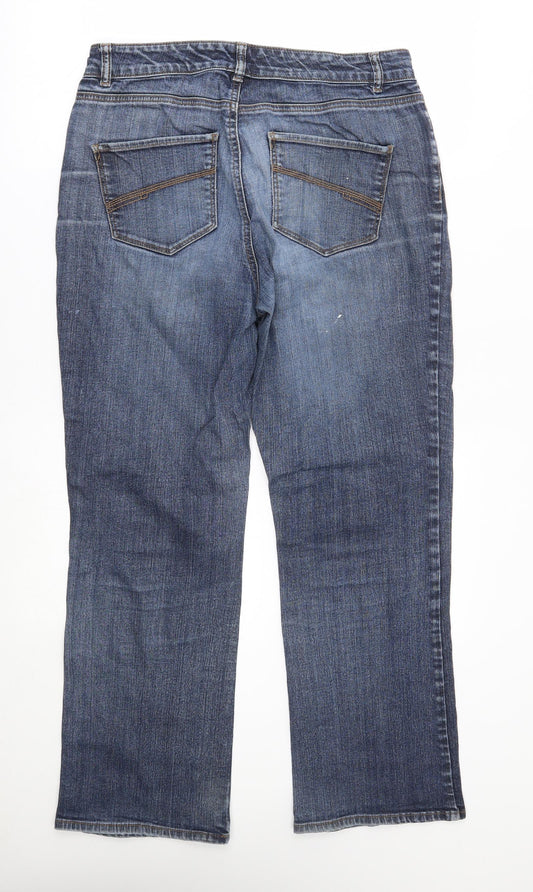Denver Hayes Womens Blue Straight Jeans Size 32 in L29 in