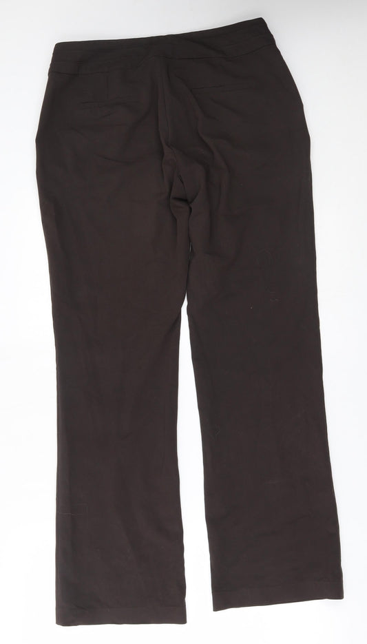 Camaïeu Womens Brown Trousers Size 12 L30 in