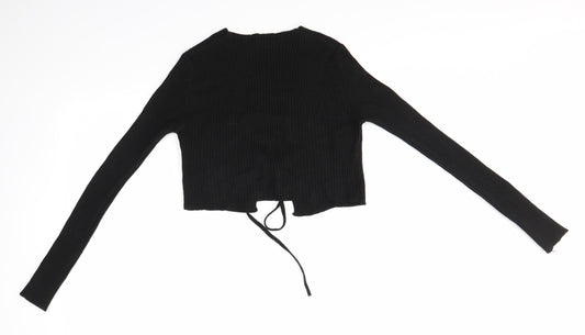 Nasty Gal Womens Black Cardigan Jumper Size M