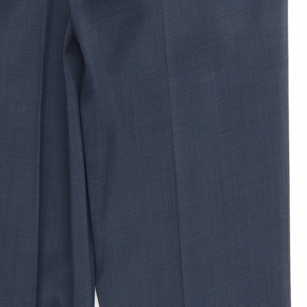 Roger Womens Blue Dress Pants Trousers Size 16 L32 in