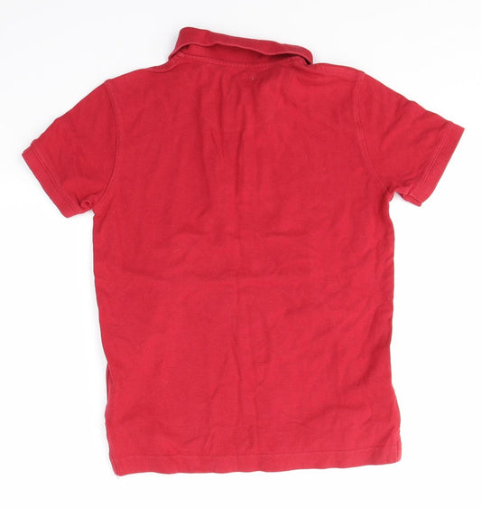 Gap Boys Red Basic Polo Size 8-9 Years