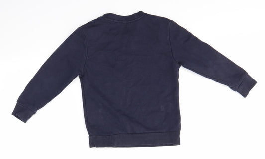 George Boys Blue Pullover Jumper Size 5-6 Years