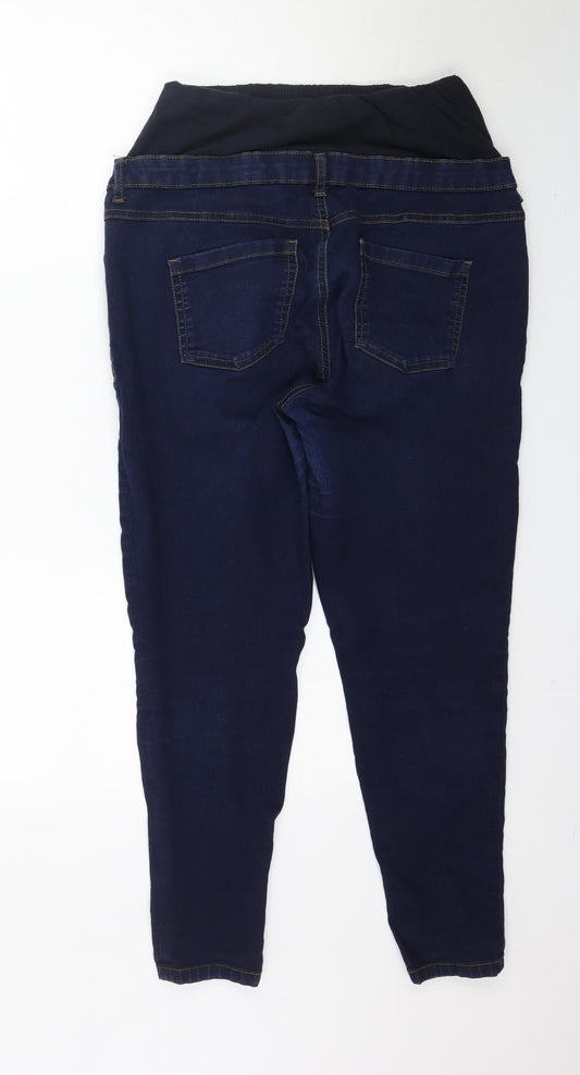 Blooming Marvellous Womens Black Denim Skinny Jeans Size 14 L28 in