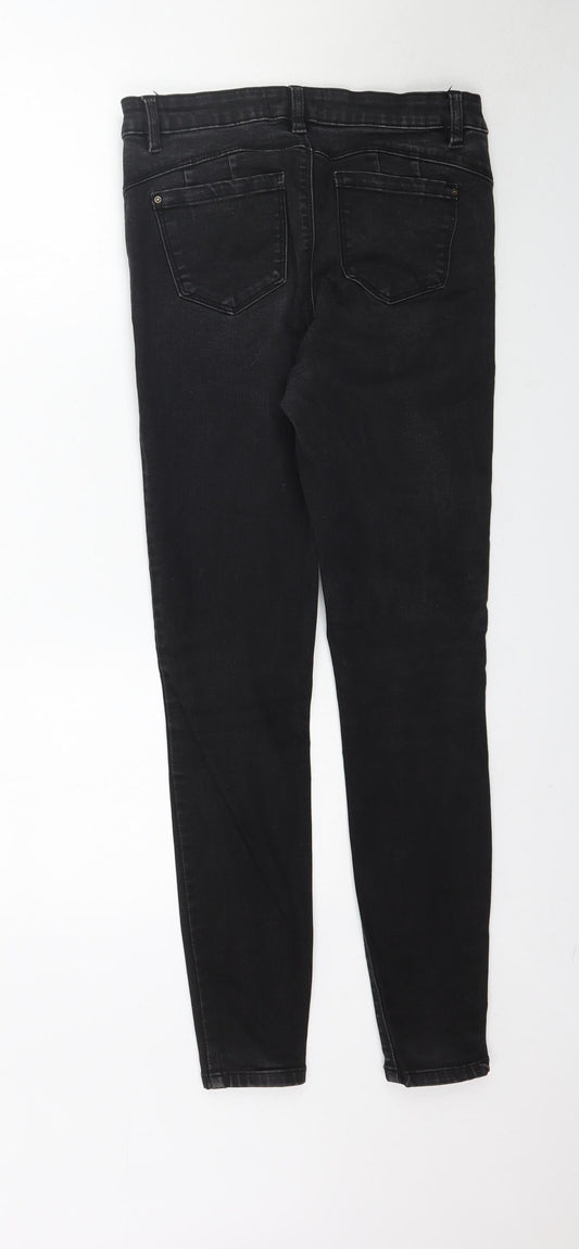 Denim Co. Womens Black Denim Skinny Jeans Size 12 L30 in