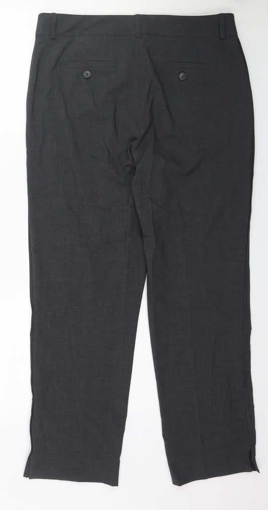 Preworn Womens Grey Trousers Size 8 L29 in
