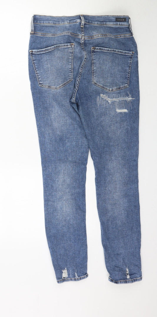 & Denim Womens Blue Denim Skinny Jeans Size 30 in L29 in