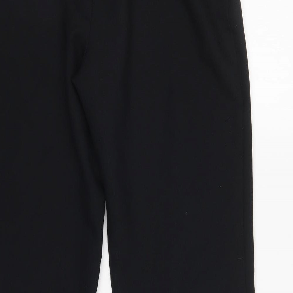M&S Womens Black Trousers Size 14 L28 in