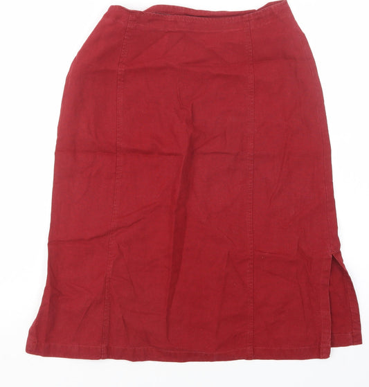Gina B. Womens Red Straight & Pencil Skirt Size 12