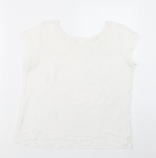 In Wear Womens White Basic T-Shirt Size S