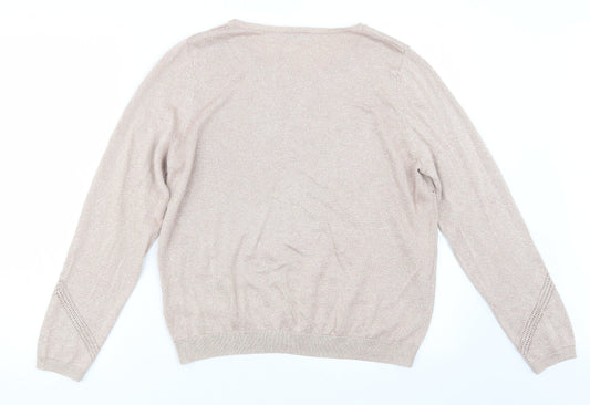 Marks and Spencer Womens Pink Pullover Jumper Size 16