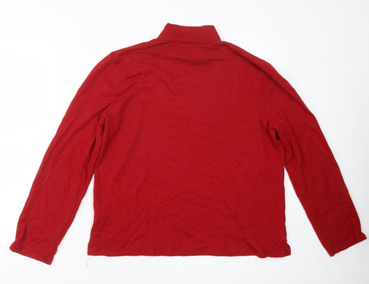 TIGI Womens Red Pullover Jumper Size 18