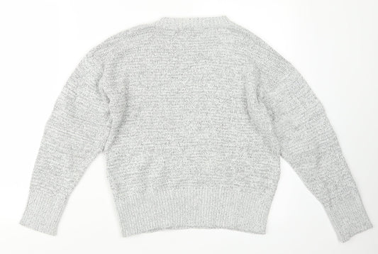 Topshop Womens Grey Knit Pullover Jumper Size S