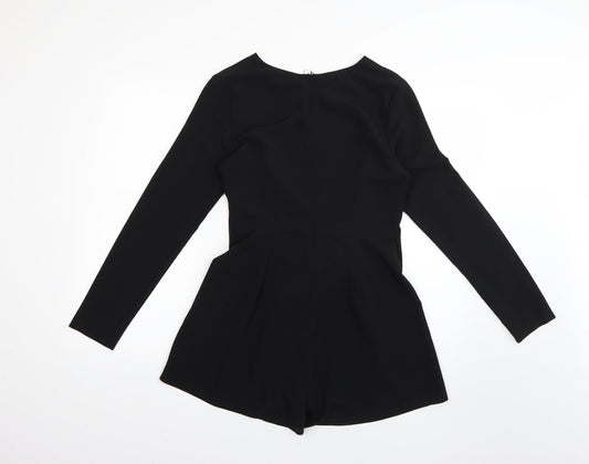 In the Style Womens Black Playsuit One-Piece Size 8