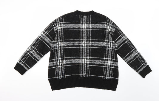 Marks and Spencer Womens Multicoloured Check Pullover Jumper Size M