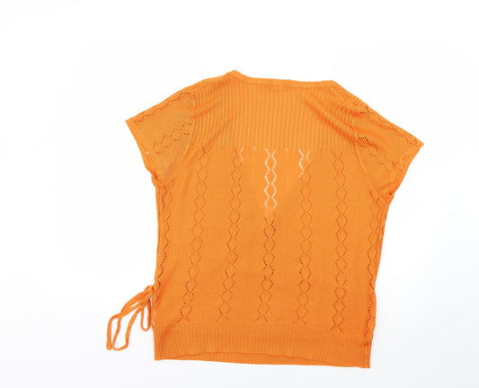 Dorothy Perkins Womens Orange Pullover Jumper Size 16