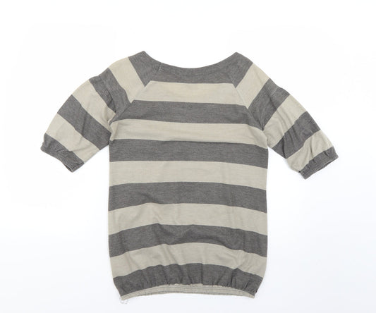 Dorothy Perkins Womens Multicoloured Striped Pullover Jumper Size 12