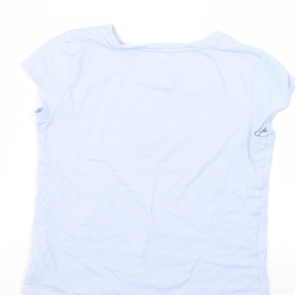 Gap Girls Purple Geometric Basic T-Shirt Size L