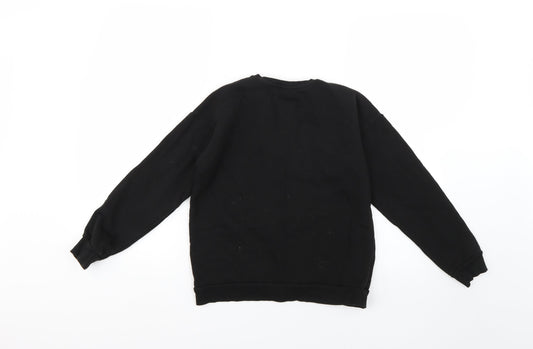 George Girls Black Pullover Jumper Size 11-12 Years