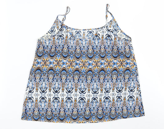 Label Be Womens Multicoloured Argyle/Diamond Camisole Tank One Size