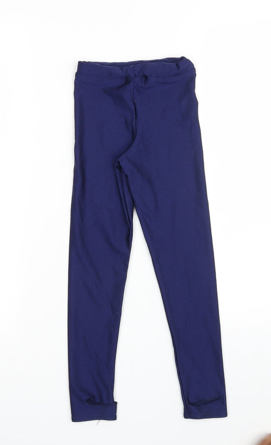 1st Position Girls Blue Jegging Trousers One Size - Waist 18in; Inside leg 19in