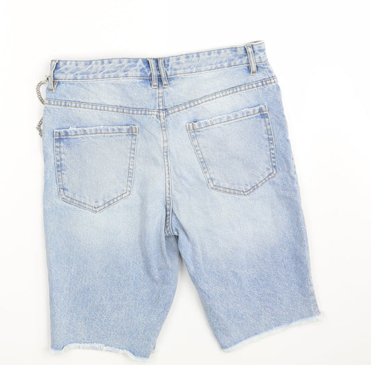 Denim Co. Mens Blue Denim Chino Shorts Size 30 in