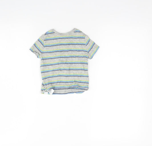 Gap Baby Grey Striped Basic Tank Size 12 Months