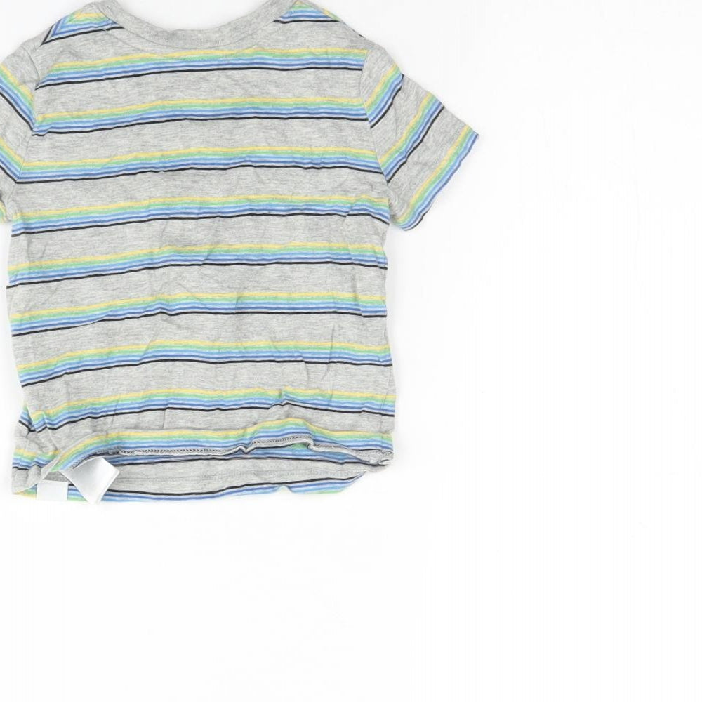 Gap Baby Grey Striped Basic Tank Size 12 Months