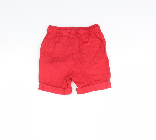 George Boys Red Cropped Trousers Size 18 Months
