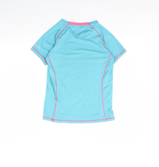 Technical Womens Blue Basic T-Shirt Size 8