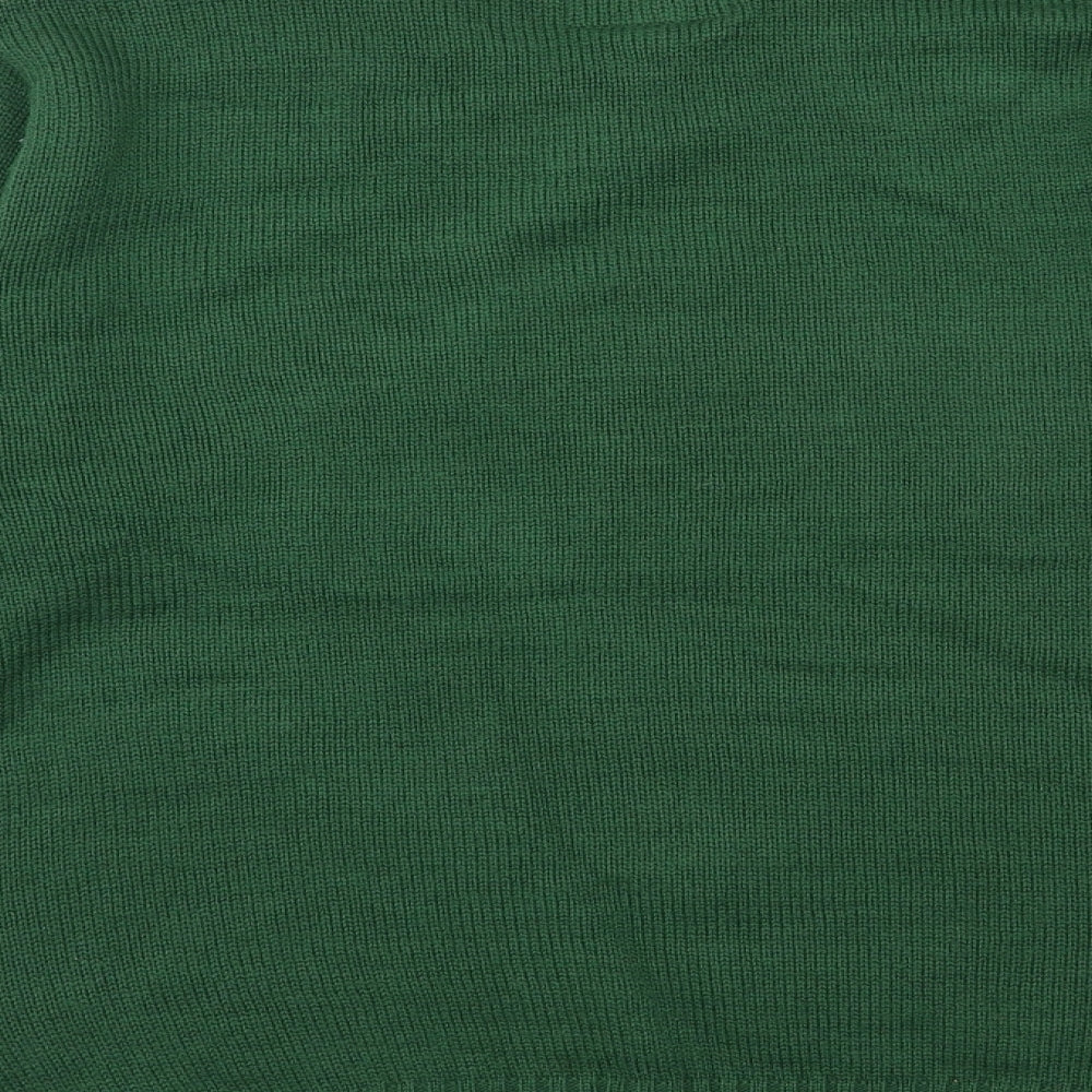 Preworn Mens Green Knit Pullover Jumper Size L