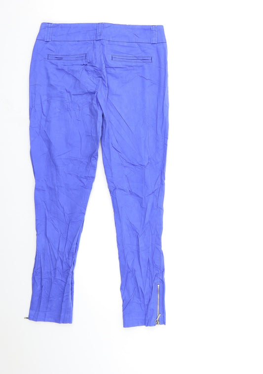 raged Womens Blue Trousers Size 8 L25 in